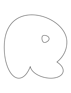 Bubble Letter R Coloring Pdf, Free Vectors File